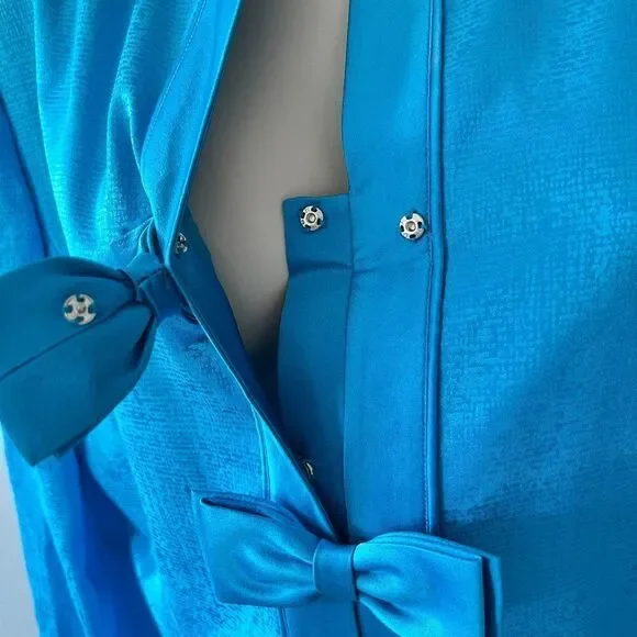 Adrianna Papell Silk Two-Piece Set Size 10 - Picture 4 of 8